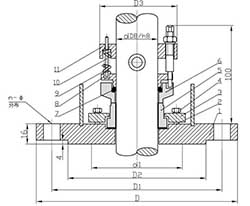 Single end-face reactor mechanical seal CH7202